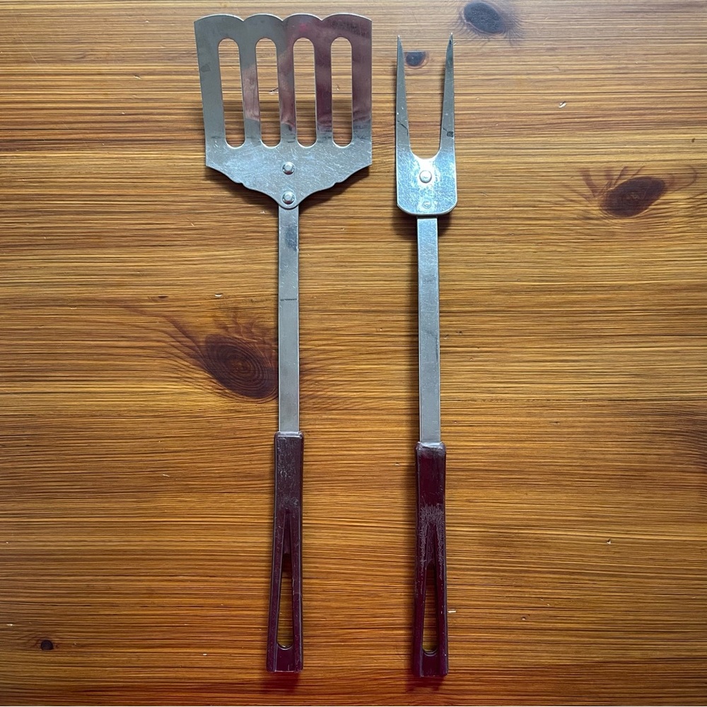 Vintage MCM Stanhome Stainless Steel / Bakelite Kitchen Utensils